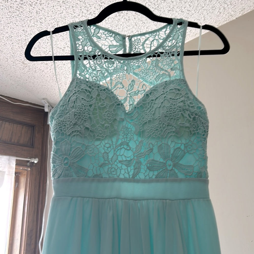Light blue formal gown